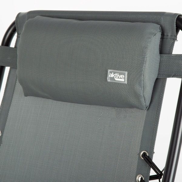 Sun-lounger Aktive Dark grey 52 x 102 x 68 cm Online now