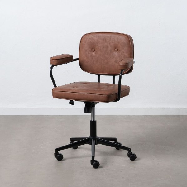 Office Chair 56 x 56 x 92 cm Camel on Sale