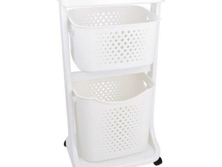 Clothes Trolley White polypropylene (33 x 81 x 44 cm) Hot on Sale