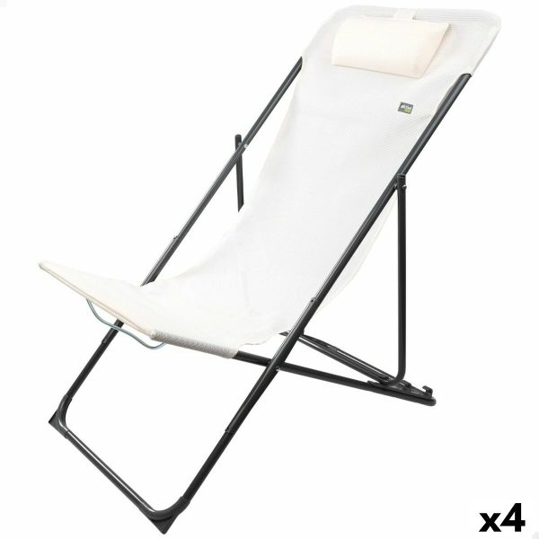 Reclining lounder Aktive White 53 x 87 x 78 cm (4 Units) Online Sale