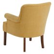 Armchair 77 x 64 x 88 cm Synthetic Fabric Wood Mustard For Sale