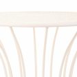 Side table Alexandra House Living White Iron 20 x 50 x 21 cm Online