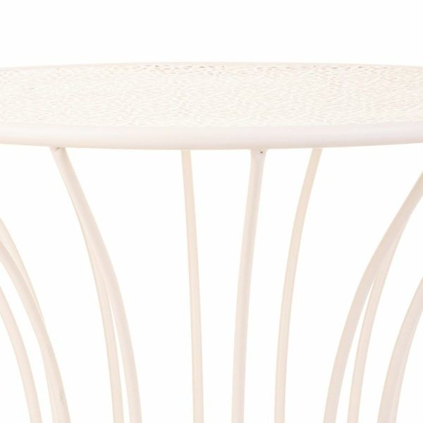 Side table Alexandra House Living White Iron 20 x 50 x 21 cm Online