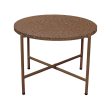 Side table Terrazzo Brown 60 x 60 x 45 cm Online Hot Sale