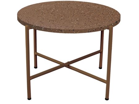 Side table Terrazzo Brown 60 x 60 x 45 cm Online Hot Sale