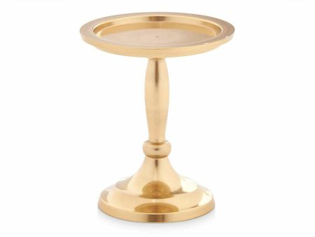 Candle Holder Golden Aluminium 10 x 12 x 10 cm (8 Units) For Discount