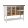 Console DKD Home Decor White Black Fir 104 x 35 x 80,5 cm For Discount