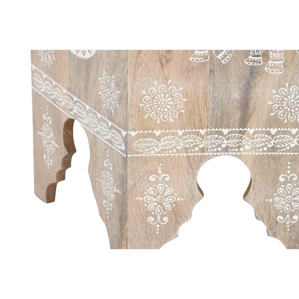 Set of 2 tables DKD Home Decor Natural 48 x 41,5 x 49 cm Online now