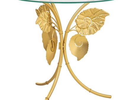 Corner table Alexandra House Living Gold 70 x 70 x 70 cm For Cheap