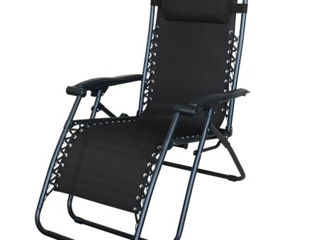 Sun-lounger Aktive Black 52 x 102 x 68 cm Supply