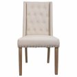 Dining Chair Alexandra House Living Cream 53 x 102 x 53 cm For Sale