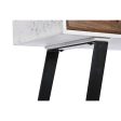 Console DKD Home Decor Metal White Mango wood 105 x 35 x 77 cm For Sale