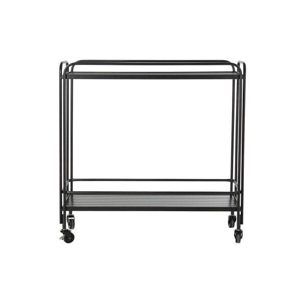 Console DKD Home Decor Crystal Black Metal (80 x 28 x 80,5 cm) For Sale