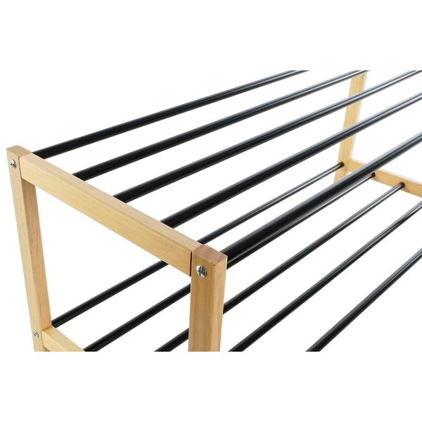 Shoe Rack Home ESPRIT Black Natural 80 x 31 x 32 cm Online Sale