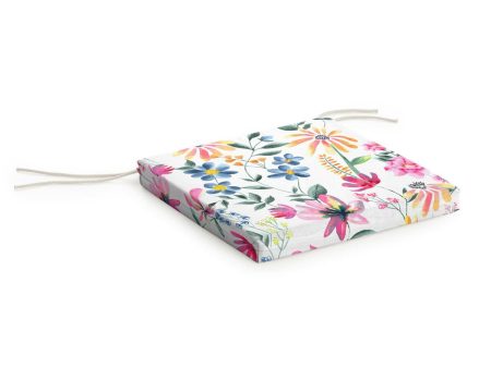 Chair cushion Belum 0120-407 Multicolour 40 x 5 x 40 cm Flowers on Sale