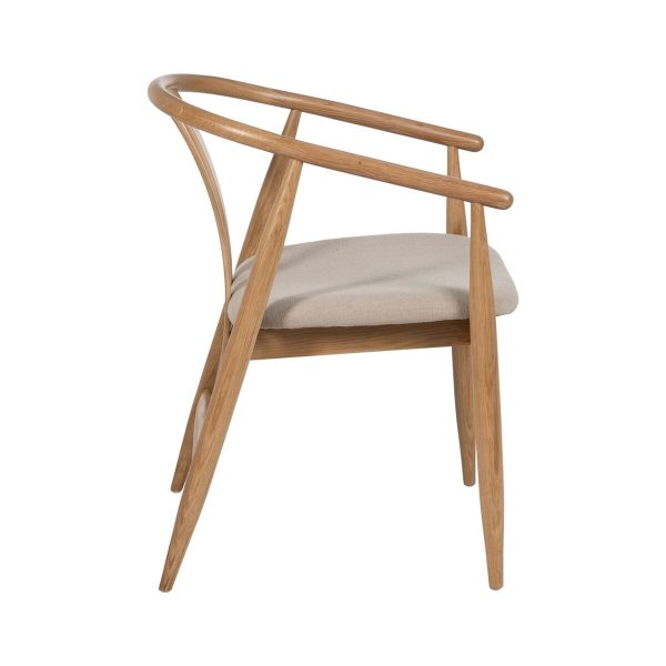 Dining Chair Beige Natural 56,5 x 57 x 76,5 cm Online Sale