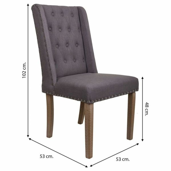 Dining Chair Alexandra House Living Grey 53 x 102 x 53 cm Sale