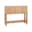 Console Home ESPRIT Black Fir MDF Wood 96 x 24 x 79 cm Sale