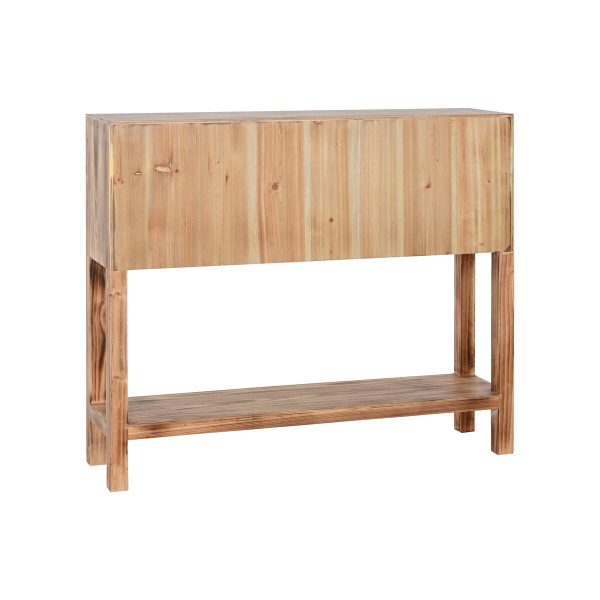 Console Home ESPRIT Black Fir MDF Wood 96 x 24 x 79 cm Sale