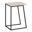 Side table 45 x 35 x 63,5 cm Brown Cream Marble Iron (2 Units) For Sale