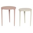 Set of 2 tables DKD Home Decor Beige Pink 40 x 40 x 50 cm Cheap