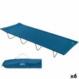 Sun-lounger Aktive Blue Foldable 180 x 18 x 60 cm (6 Units) For Sale