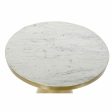 Side table DKD Home Decor 60 x 60 x 58 cm Golden Wood White Marble Iron For Cheap