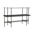 Console DKD Home Decor Black Metal White Marble Modern (120 x 40 x 80 cm) on Sale