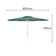 Sunshade Marbueno Green Polyester Steel Ø 270 cm For Discount