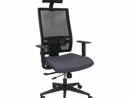 Office Chair with Headrest P&C B10CRPC Dark grey Discount