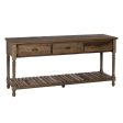 Console Brown Fir wood MDF Wood 184,5 x 50 x 86,8 cm on Sale