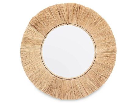 Wall mirror RI-6064 Brown 79 x 79 x 3 cm Circle Discount