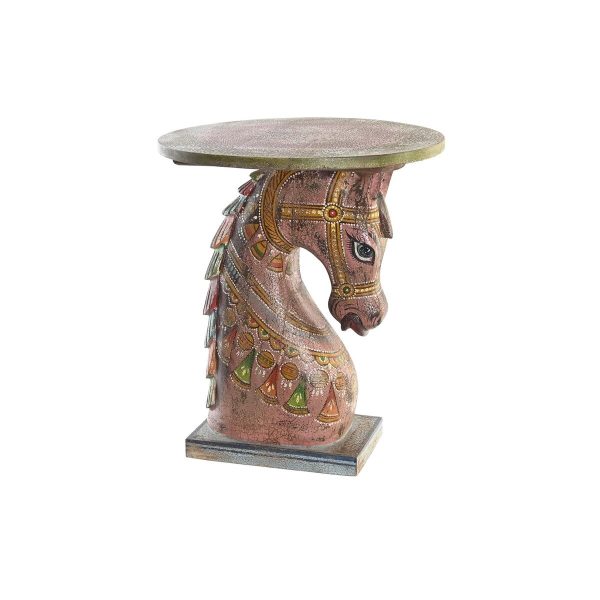 Side table DKD Home Decor 39 x 39 x 47 cm Red Multicolour Mango wood Online now