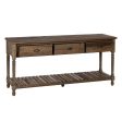 Console Brown Fir wood MDF Wood 184,5 x 50 x 86,8 cm on Sale