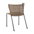 Dining Chair 50 x 54 x 77 cm Natural Black For Sale