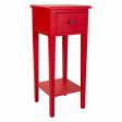 Side table Alexandra House Living Red 33 x 78 x 33 cm Cheap