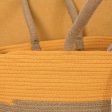 Decorative basket Vinthera Moa Ocre Cotton 40 x 30 x 15 cm Sale