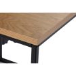 Set of 3 tables DKD Home Decor Black Metal 45 x 45 x 45 cm MDF Wood Online