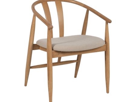 Dining Chair Beige Natural 56,5 x 57 x 76,5 cm Online Sale