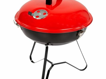 Barbecue Portable Aktive Enamelled Metal Ø 36 cm 36 x 44 x 36 cm (4 Units) Red Online now