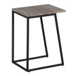 Side table 45 x 35 x 63,5 cm Brown Cream Marble Iron (2 Units) For Sale