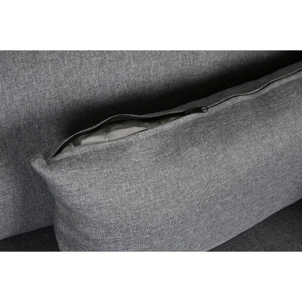 Chaise Longue Sofa DKD Home Decor Grey Metal Modern 276 x 152,5 x 84 cm on Sale