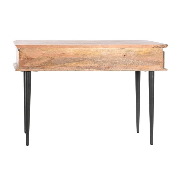 Console DKD Home Decor Natural Black Metal Mango wood Hot on Sale