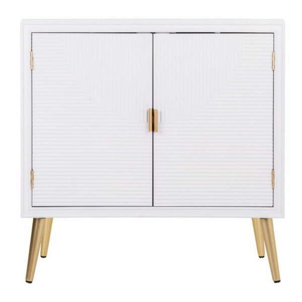 Hall Alexandra House Living Golden MDF Wood 36 x 81 x 80 cm Hot on Sale