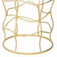 Side table Alexandra House Living Gold Metal 46 x 60 x 46 cm Discount