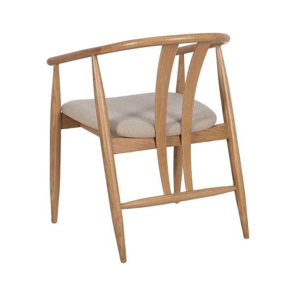 Dining Chair Beige Natural 56,5 x 57 x 76,5 cm Online Sale