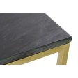 Console DKD Home Decor 100 x 40 x 77 cm Black Golden Marble Iron For Discount