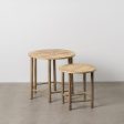 Side table Natural Bamboo 50 x 50 x 48 cm 38,5 x 38,5 x 40 cm 2 Pieces (2 Units) Online now