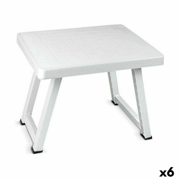 Small Side Table Confortime Foldable Plastic 51 x 40 x 40 cm (6 Units) Online Sale