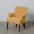 Armchair 77 x 64 x 88 cm Synthetic Fabric Wood Mustard For Sale